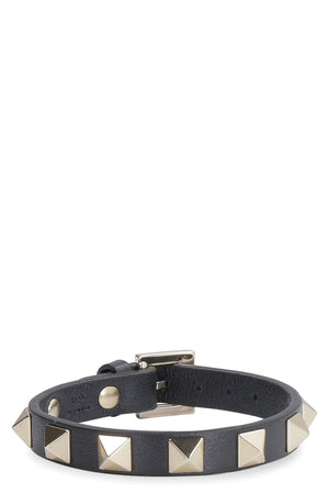 Valentino Garavani - Rockstud leather bracelet-1